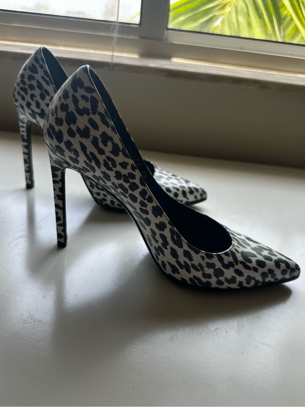Saint Laurent High Heels 38 Dalmation black and white print - Picture 2 of 5